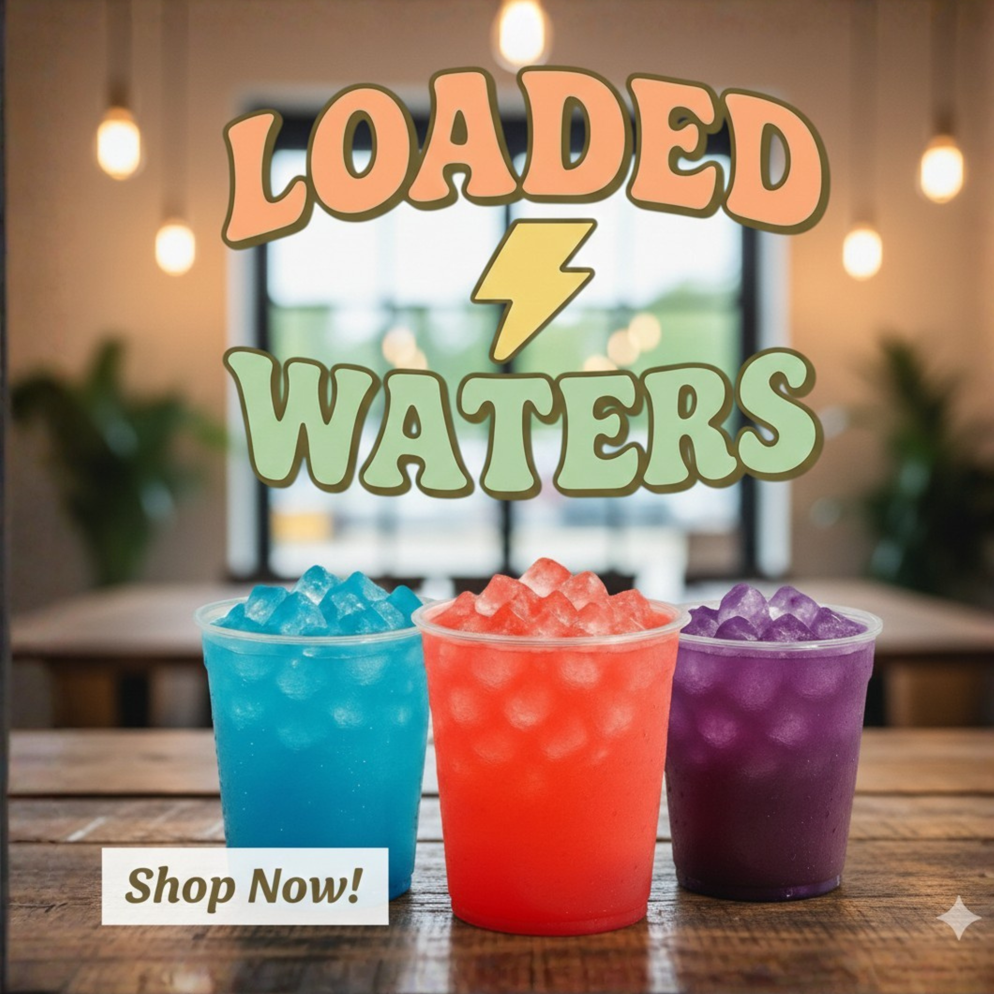 Loaded Waters™ – Bebida Energética en Polvo con 200 mg de Cafeína Natural Sin azúcar  • Sin gluten  • Energía limpia y refrescante